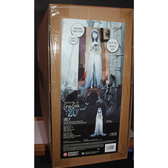 Disney Corpse Bride Emily 20th Anniversary Gemmy Halloween 2025 Animatronic 5Ft - Picture 3 of 16